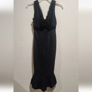 Vintage Betsey Johnson Collection Black Cocktail Party Dress Rare Womens Sz 2